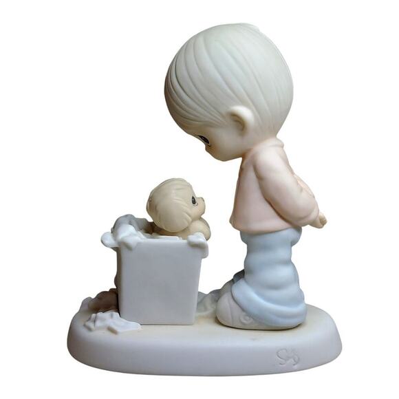 Precious Moments (1987) "You Cannot Just Chuck A Good Friendship" Figurine - Picture 3 of 6